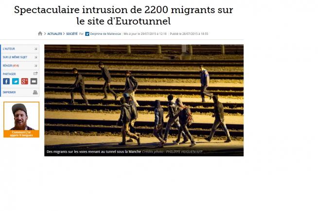 INTRUZIUNE SPECTACULOASĂ. Peste 2.000 de imigranți au luat cu asalt Eurotunnelul