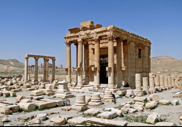 VIDEO: Imagini cu distrugerea templului Baalshamin din Palmira de către Statul Islamic