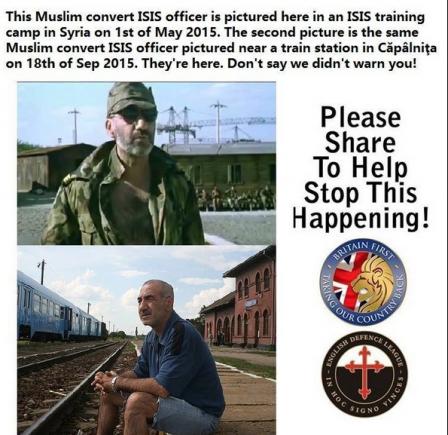 Răzvan Vasilescu, ofițer ISIS pentru Britain First. Să nu ziceți că nu v-am spus!
