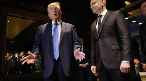 Donald Trump îl găzduiește pe președintele polonez Andrzej Duda la cina la New York
