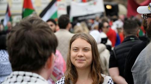 Greta Thunberg a participat la protestele contra candidatei Israelului la Eurovision de la Malmo